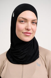 Black sport hijab