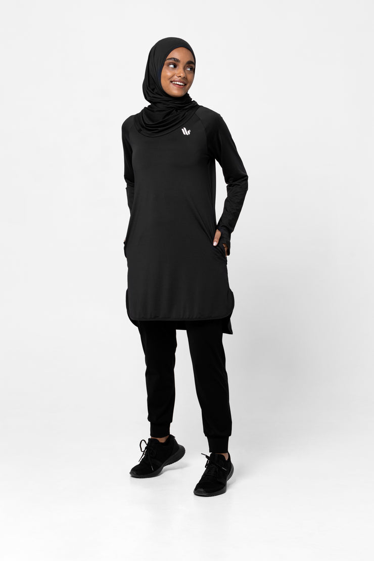 The Staple Modest Sports Dress Black Dignitii Activewear