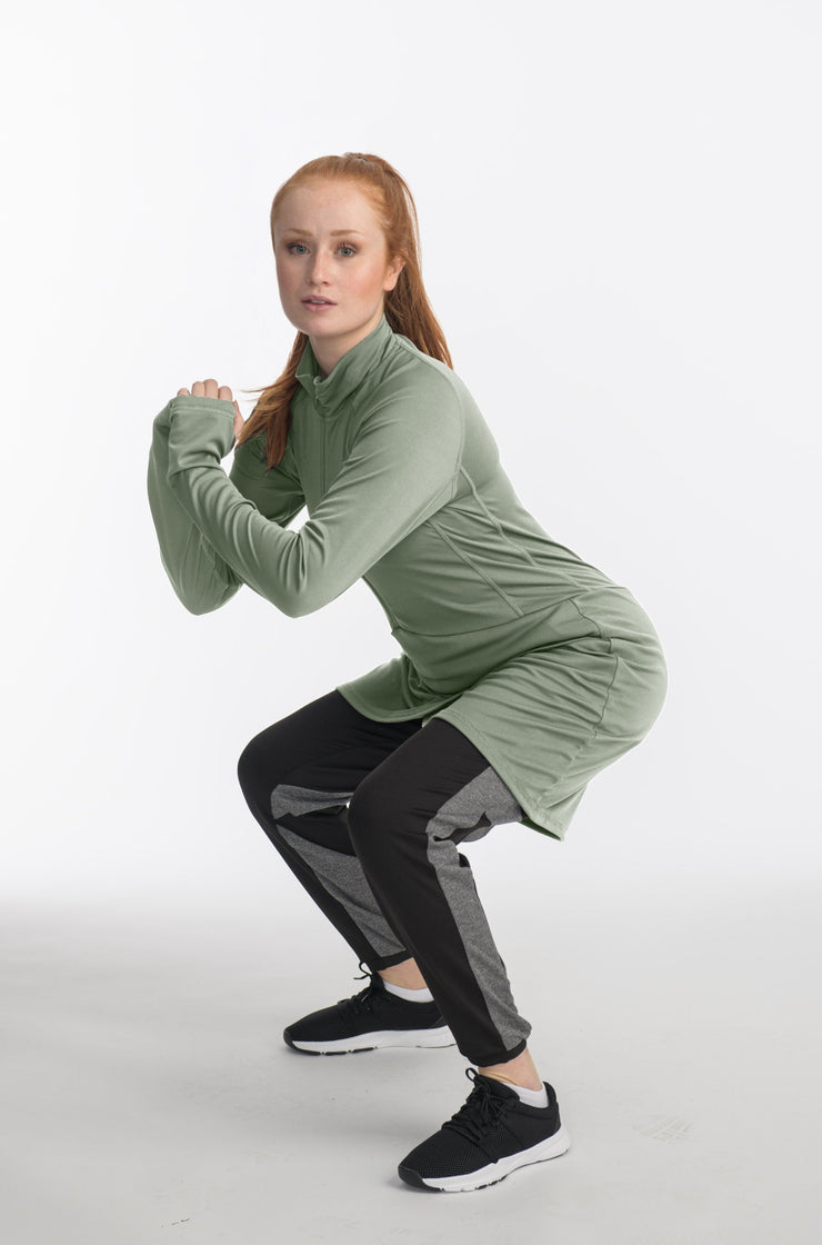 Modest long sport top 