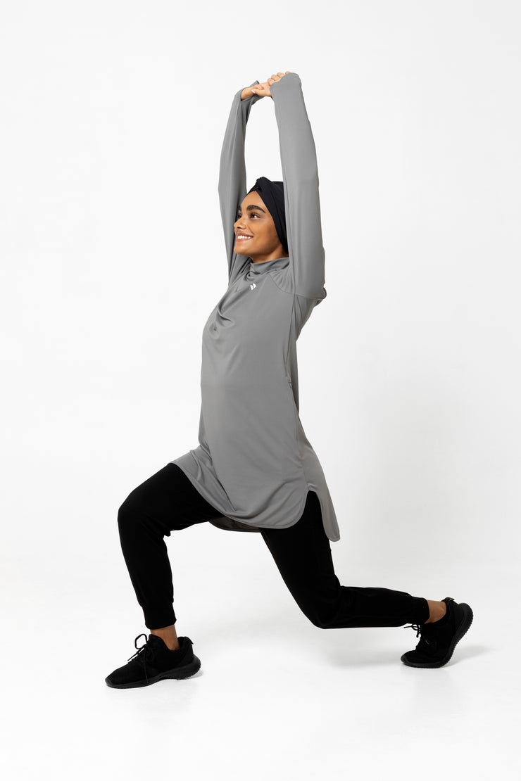 The Staple Modest Sports Dress- Charcoal – Dignitii Activewear
