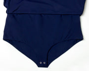 one piece modest swimsuit #color_navy