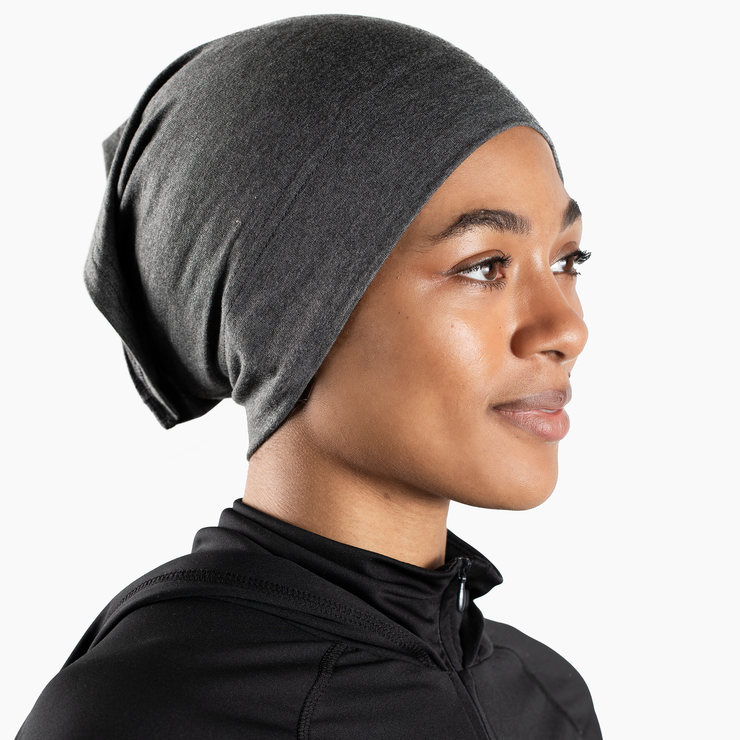 Sweat-wicking sport hijab cap