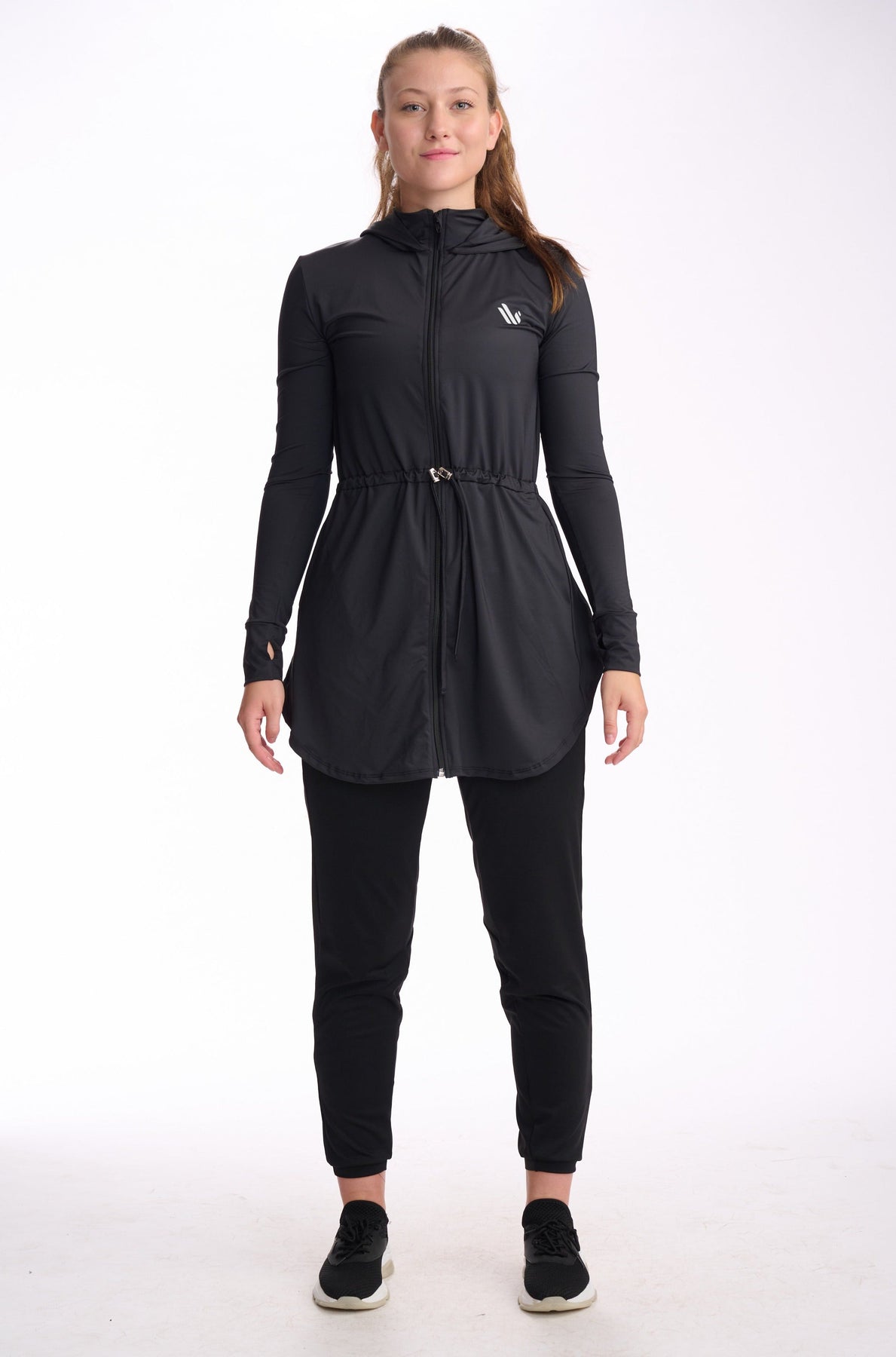On-The-Go Modest Sports Zip Jacket- Dignitii | Modest Sportswear | Long ...